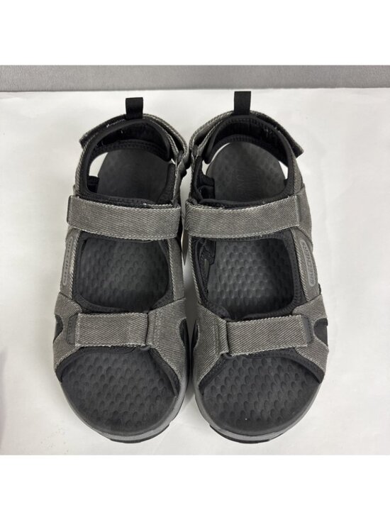 Skechers Black Respected SD Moralto Sandals Men\'s size 12 NWT comfort walking main image 8